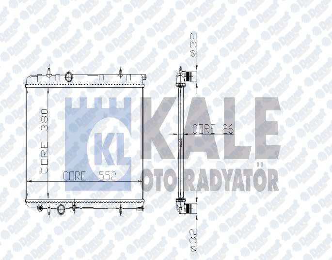 KALE 2018191AB Su Radyatoru Citroen Xsara (Al/Pl/Brz)